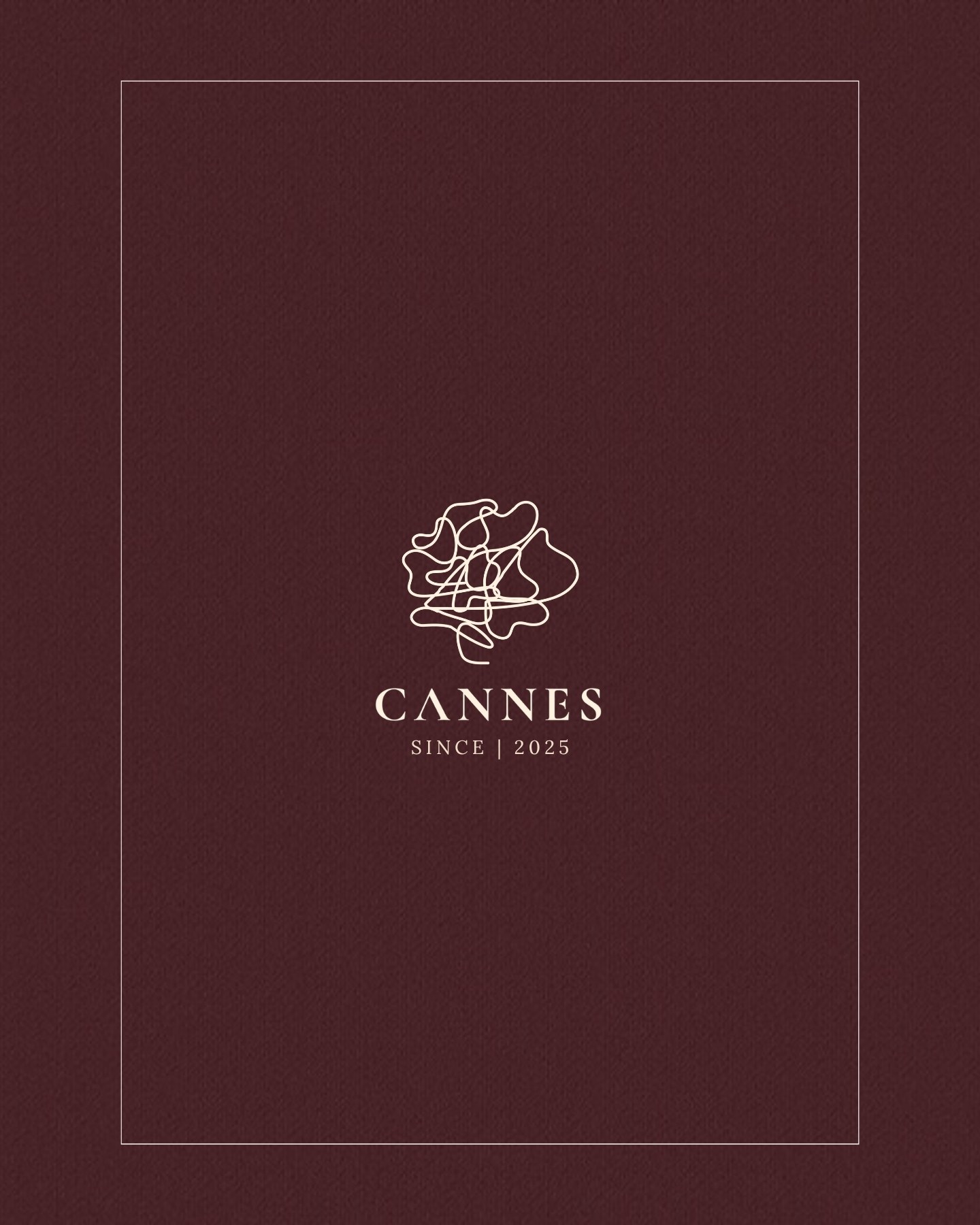 ปกสมุดเมนู Cannes & Co.
